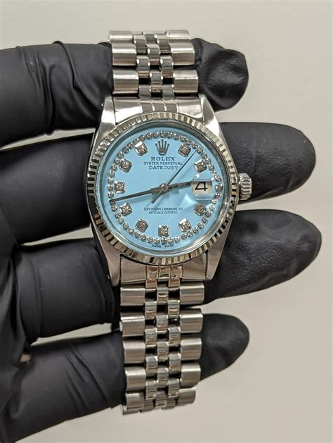 rolex datejust quadrante blu e diamanti|Rolex Datejust 36 NUOVO 2024 quadrante blu in diamanti.